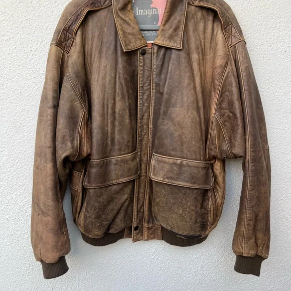 ジャケット・アウター vintage leather blouson type A2 brown L vintage leather blouson type A2 brown L